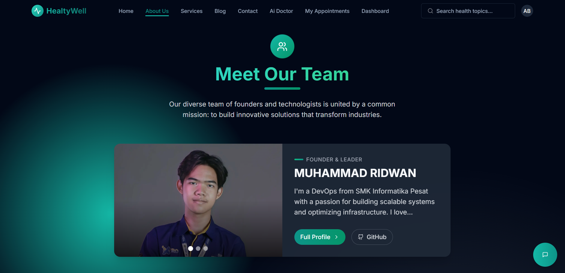 HEALTYWELL project screenshot